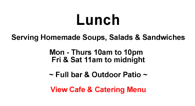 The Twisted Cafe & Catering Lunch Hours & Menu